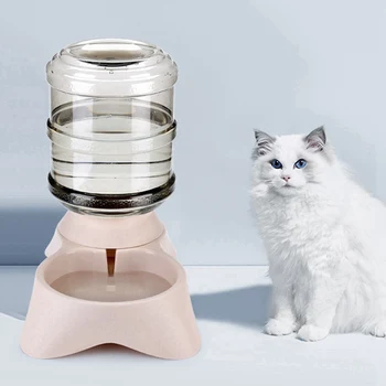 

3.8L Pet Automatic Feeder Dog Cat Drinking Bowl Water Drinking Cat Feeding Large Capacity Dispenser For Cat DogQ