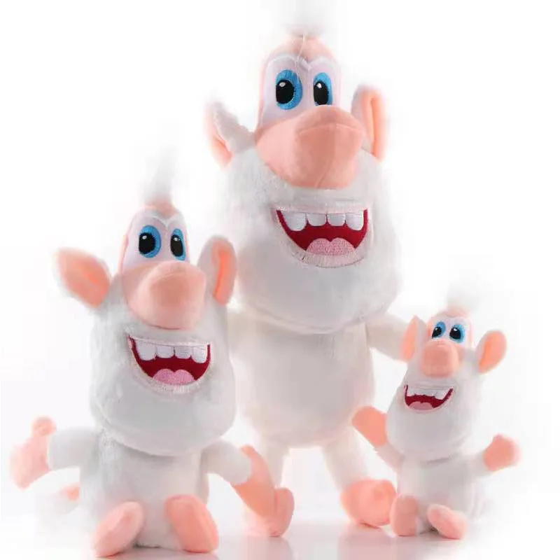 Russian Cartoon White Pig Booba Buba Cooper Soft Plush Toys Doll xmas Gift toy 