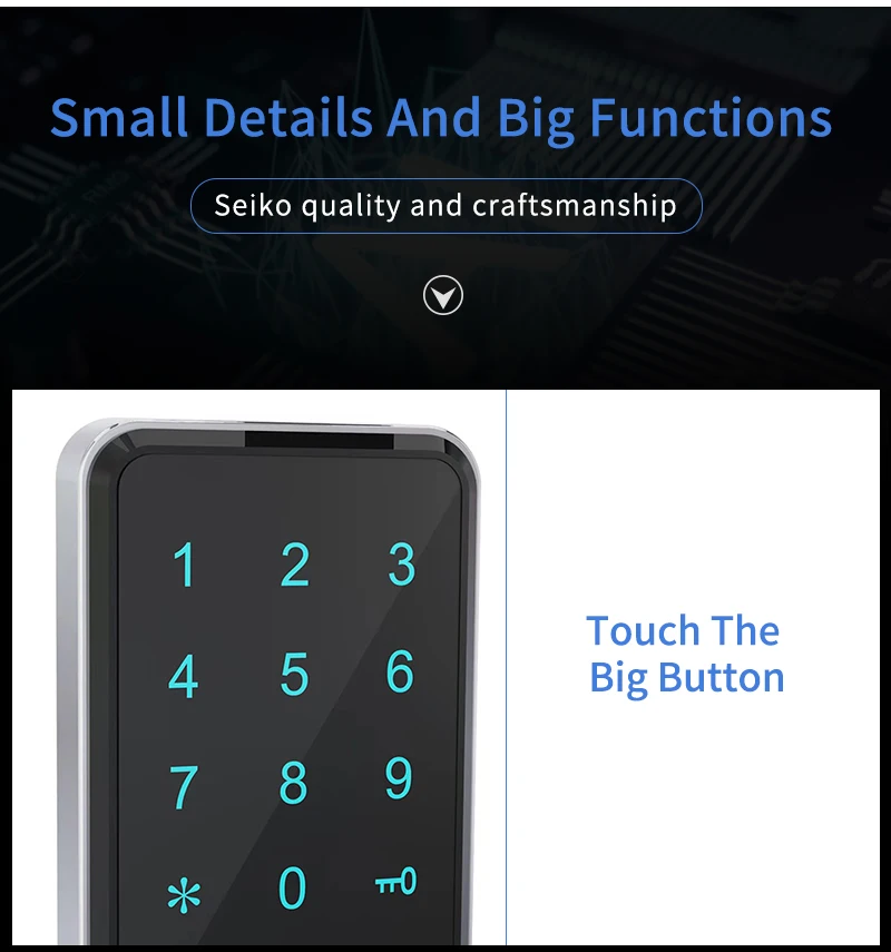 TTLOCK Bluetooth App Control Fingerprint Drawer Lock RFID 13.56Mhz For Spa Swimm