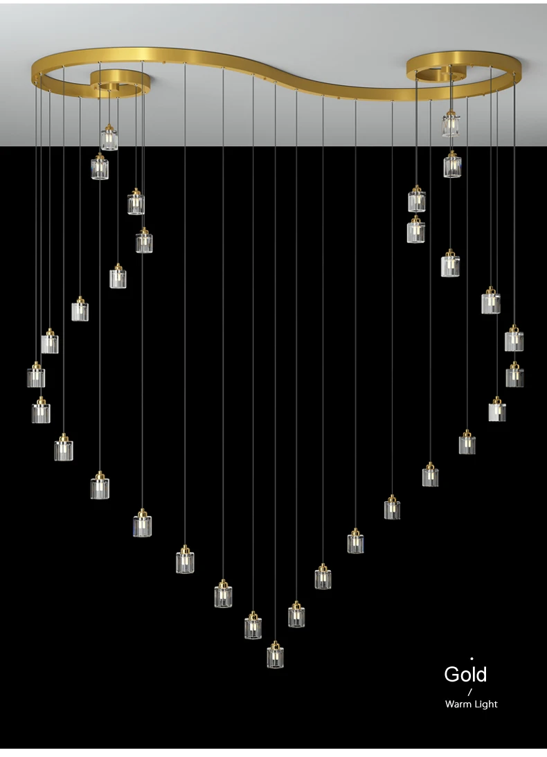 

Modern LED Chandelier Home Lighting Brushed Rings Ceiling Mounted Chandelier Lighting Hanging Lamp Gold Black Color Sitting Room