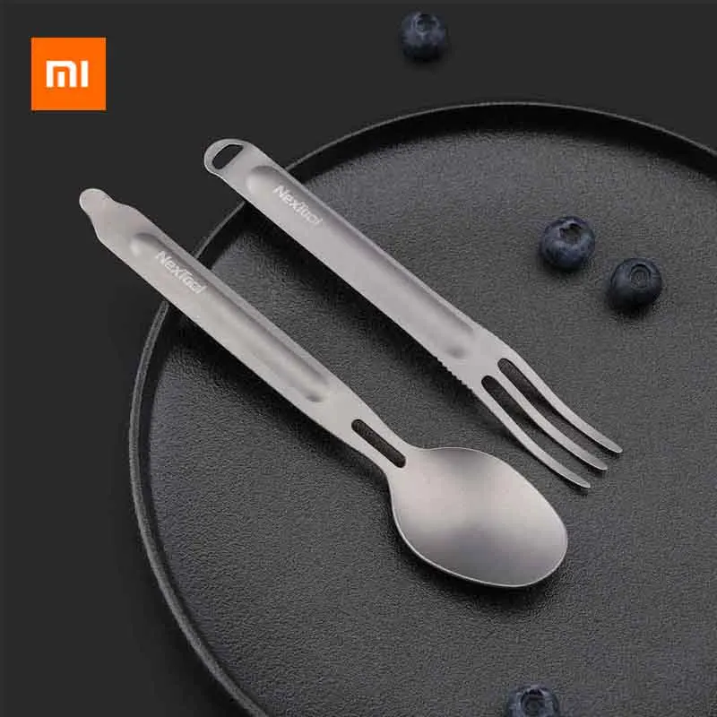 

Youpin Netool Outdoor Titanium Fork Spoon Antibacterial Non-toxic Durable Non-rust Light Sturdy Convenien Portable Storage Box
