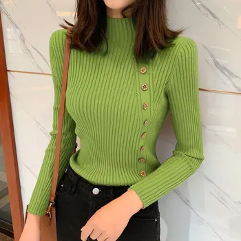 

Cashmere Sweater Women Knitted Turtleneck Pullover Long Sleeve Tricot Sweaters And Pullovers Black