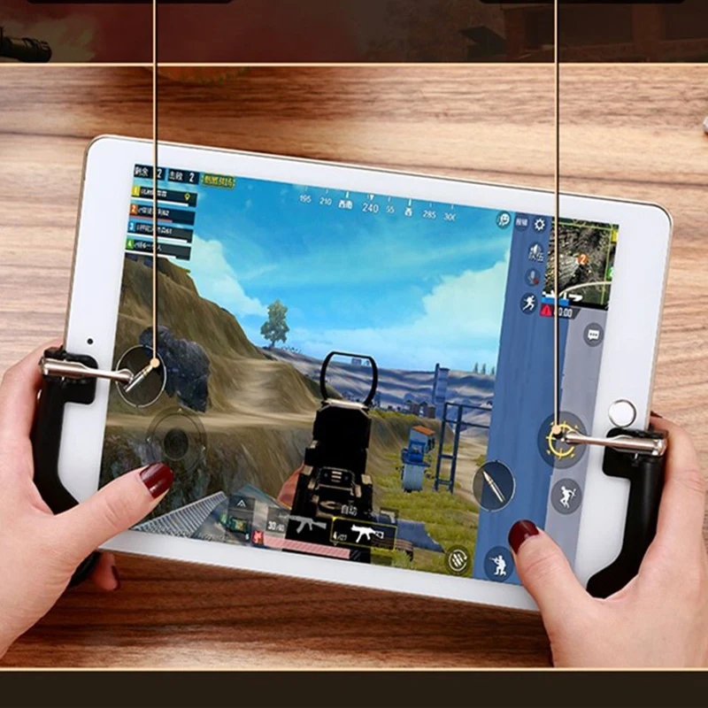 Для PUBG FPS игровой Геймпад контроллер L1R1 триггер огонь Кнопка Aim ключ джойстик универсальная игровая ручка для IPad Mini 5 Air