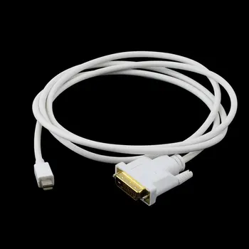 

Hot New Mini Display Port DP Male to DVI Male Adapter Cable Cord White 6FT 1.8M for MacBook for MacBook Pro for MacBook Air