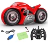 1:8 Big Size Remote Control Stunt Driving Motorcycle 90°Rotation Rear Wheel Colorful Light Anti-collision Electric RC Motorcycle 6
