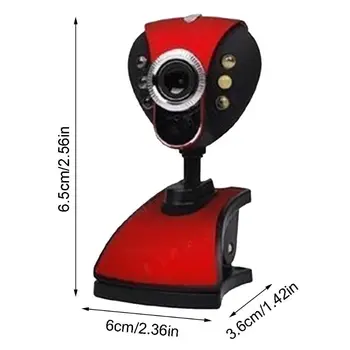 

USB 2.0 Webcam with Microphone Clip Free Drive Web Cameras for Desktop Computer