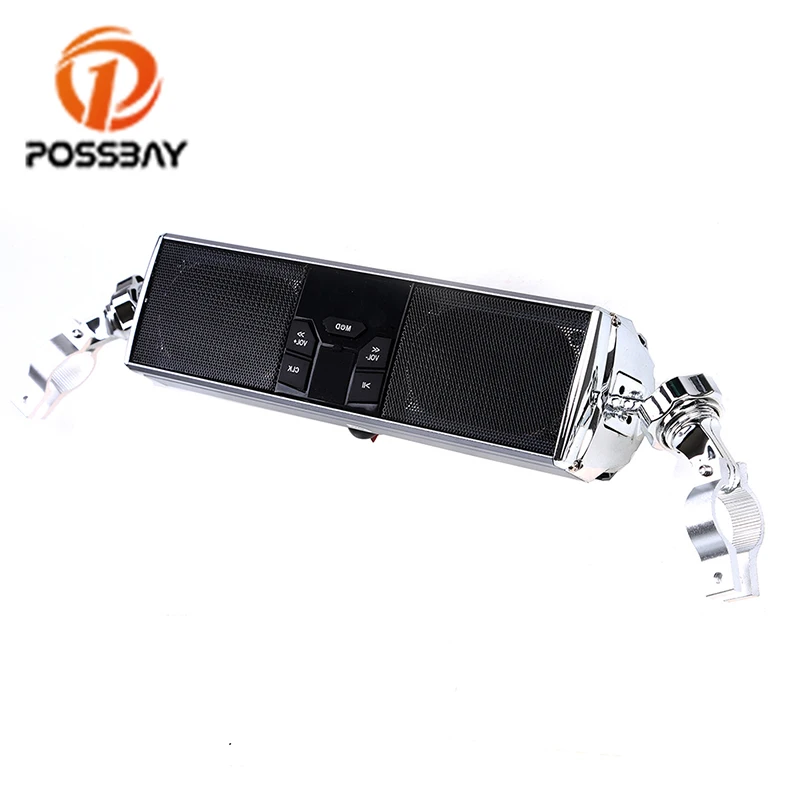 Posbay мотоциклетные аудио динамики с Bluetooth серебристый fm радиоприемник MP3