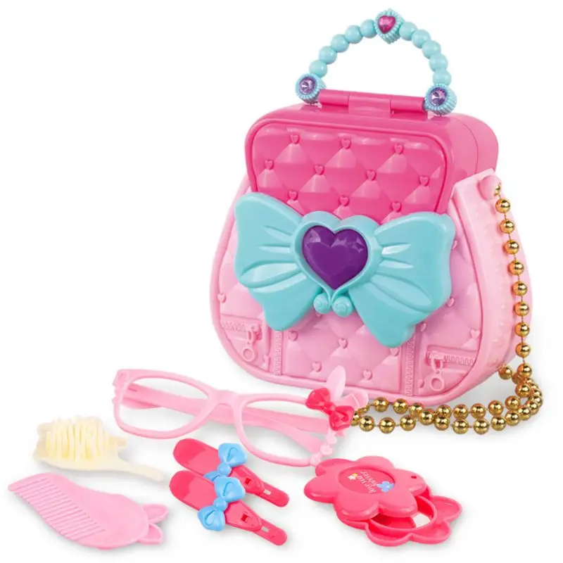 Kids Handbag Kit Toys Girl Pretend Play Dressing Simulation Set for Children E65D