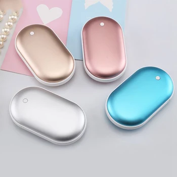 

5200MA Hand Warmer Body Heat Pad Rechargeable Power Bank USB Charger Portable Body Handy Warmer Hand Heater Phone Power Bank