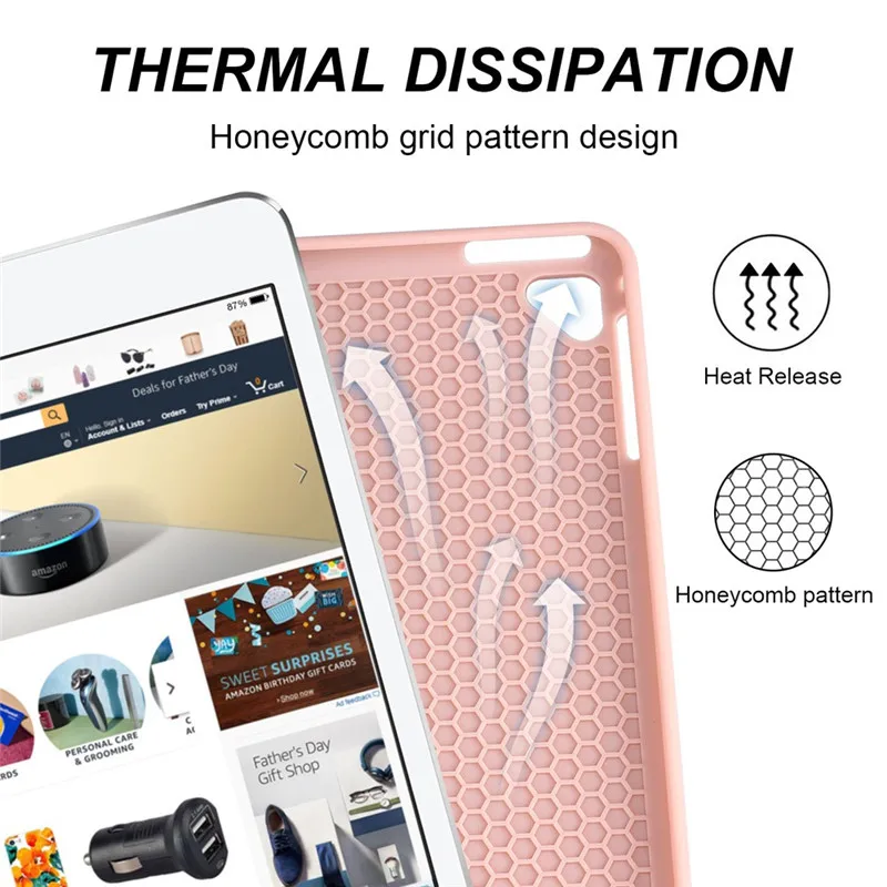 Силиконовый чехол для планшета IPad Pro 2018 2020 12 9 A1876 A1895 a1983. A2014 A2229 с держателем
