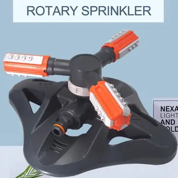 

360 Degree Rotation Garden Watering Sprinkler Garden Irrigation Water Saving Atomizing Nozzle Trident Rotary Sprinkler
