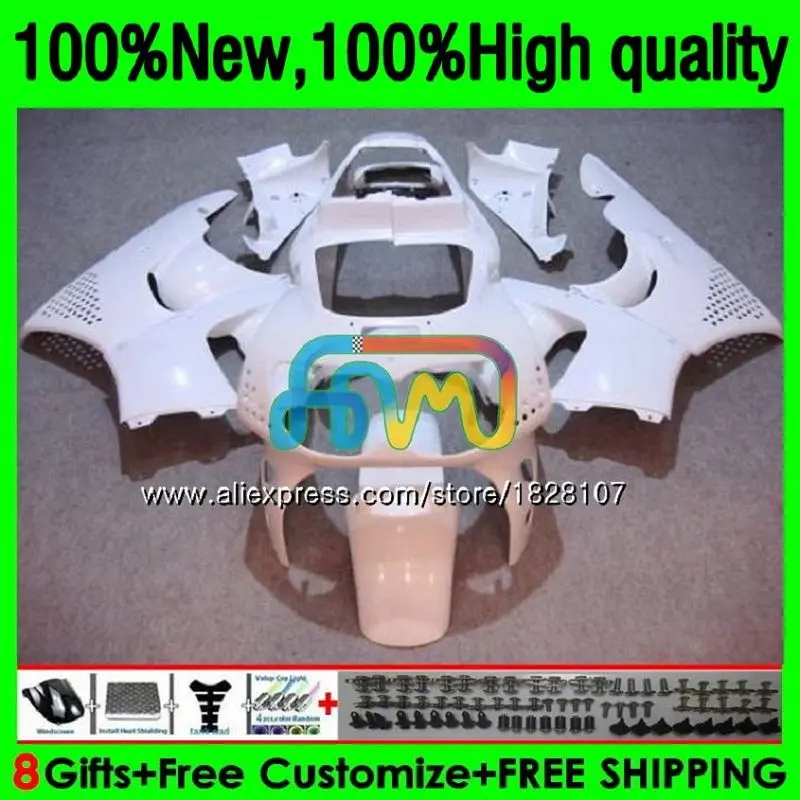 Комплект для HONDA CBR 893RR CBR900RR CBR893RR 89 90 91 92 93 149BS.15 глянцевый белый CBR900 CBR893 RR 1989 1990 1991 1992