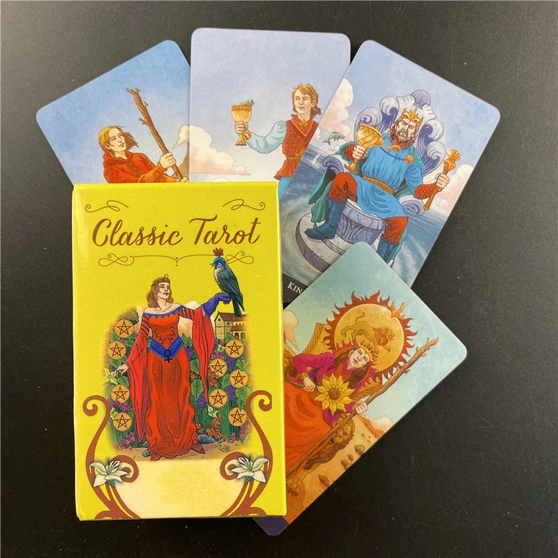 цена Mini Size Classic Tarot Deck English Full Edition Card Tarot Deck With Guidebook Board Deck for Adult Oracle Divination