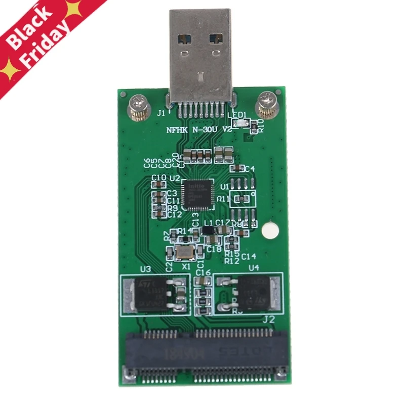 Mini USB 3 0 для PCIE mSATA внешняя карта адаптера SSD PCBA|Компьютерные кабели и разъемы| |