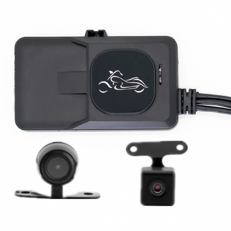

Motorcycle Recorder Dash Cam Auto Car Camera Recorder Night Vision Double Lens HD 3.0 Inch DVR Driving Recorder Camara Moto