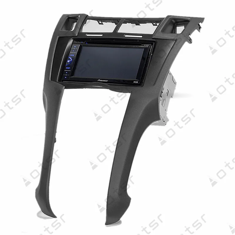 Автомобильная Радио фасции стерео панель пластина для TOYOTA Yaris, Vitz, Platz 2005 2006 2007 2008 2009 2010 рамка
