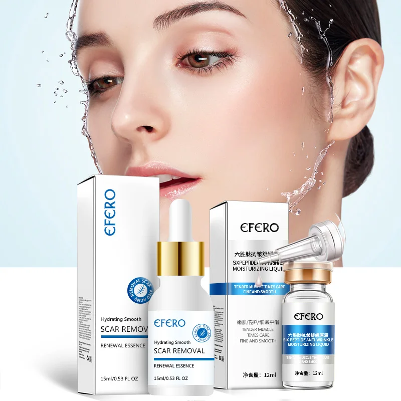 

efero Argireline Six Peptides Serum for Face Cream Anti Wrinkle Aging Hyaluronic Essence Whitening Cream Moisturizing Skin Care