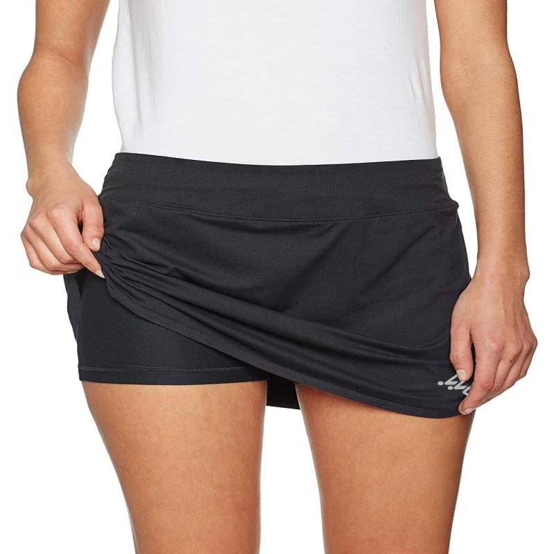 Женская быстросохнущая Спортивная юбка для активного отдыха, легкая юбка с карманами, юбки-карандаш с шортами, внутренняя часть для бега и тенниса, одежда для гольфа