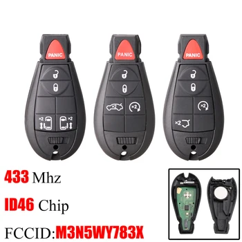 

4+1 5Buttons Remote Car key For Jeep Grand Cherokee 2008 2009 2010 2011 2012 2013 M3N5WY783X IYZ-C01C 433Mhz Smart key Fob