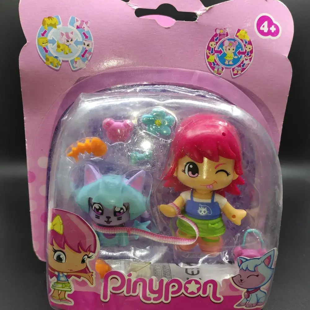Можно выбрать оригинальные ароматизированные куклы Pinypon, модная Кукла для девочек и мальчиков, игрушки - Цвет: A4-1Pc  Box