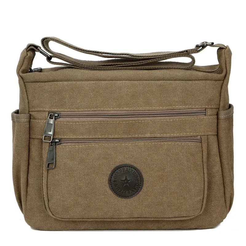 

New Style Men Single-shoulder Canvas Bag Europe And America Wear-Resistant Shoulder Bag Men's Casual Bag Men's Bag