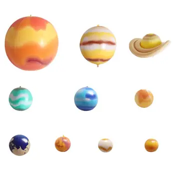 

10 Pcs/Set Balloon Solar System Teaching Model Balloons Children Blow Up Inflatable Toy