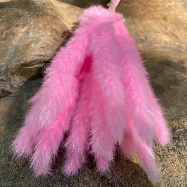 15Pcs Dried Reed Flower Arrangement Natural Pampas Grass For  Modern Home Decoration Party Backdrops Wedding Supplies rose red