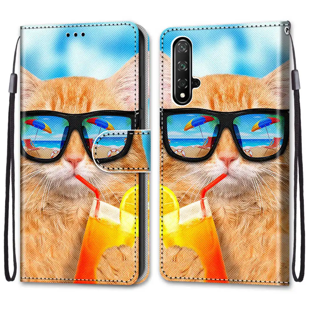 5 Кожаный чехол для huawei Honor 20/Nova 5 T/Honor 20s кожаный чехол-бумажник для Honor 20 Pro Бампер для Honor View 20 V20 чехол - Цвет: 5