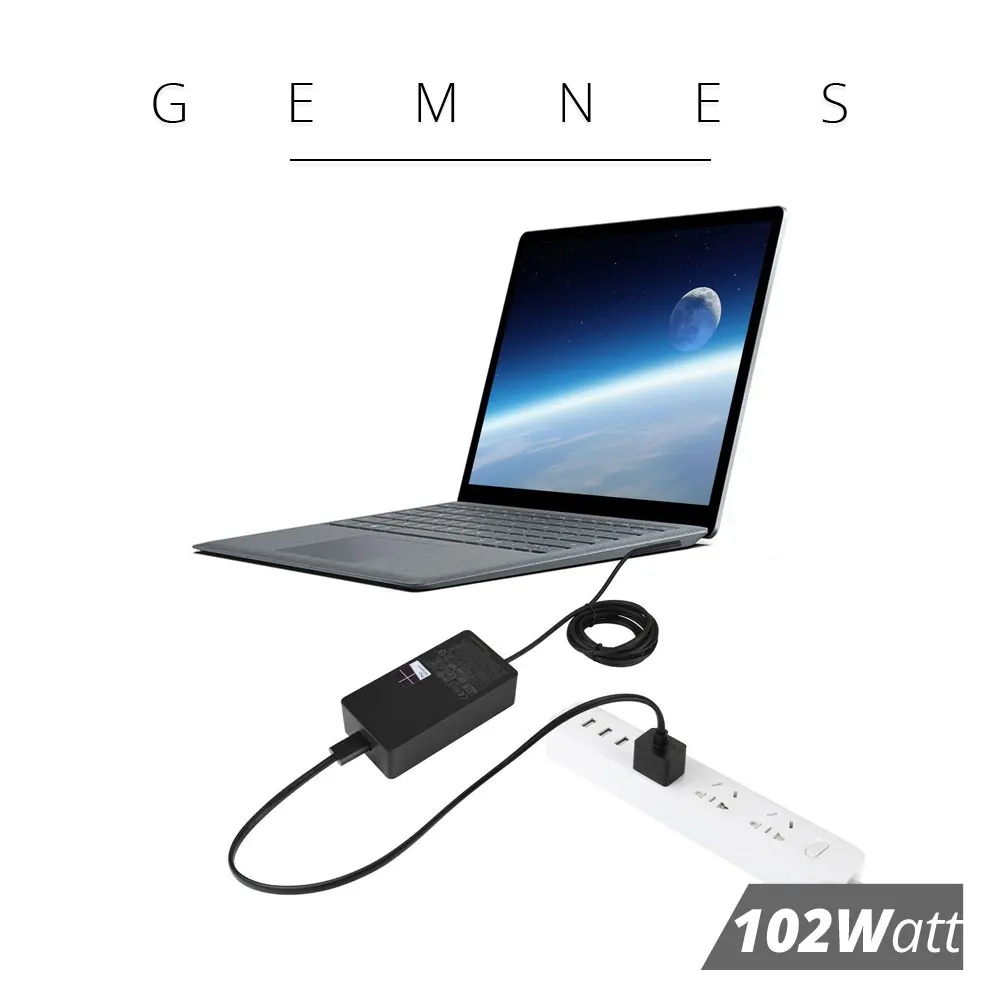 Новый адаптер питания 102 Вт для Microsoft Surface Book 2 Pro 3 4 5 планшета ноутбука зарядное