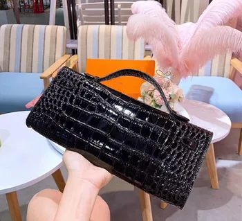

Free shipping new leather crocodile pattern evening bag high quality luxury female bag