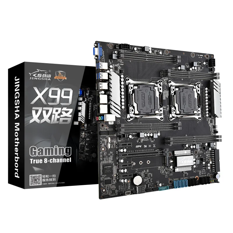Jingsha-デュアルcpuマザーボード,x99,lga 2011-3, 10 sataポート,xeon 