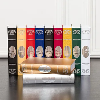 

8pcs European Retro Fake Book Simulation Book Decoration Coffee Shop Exhibition Hall Photo Props Murals Books Furnishing Gifts