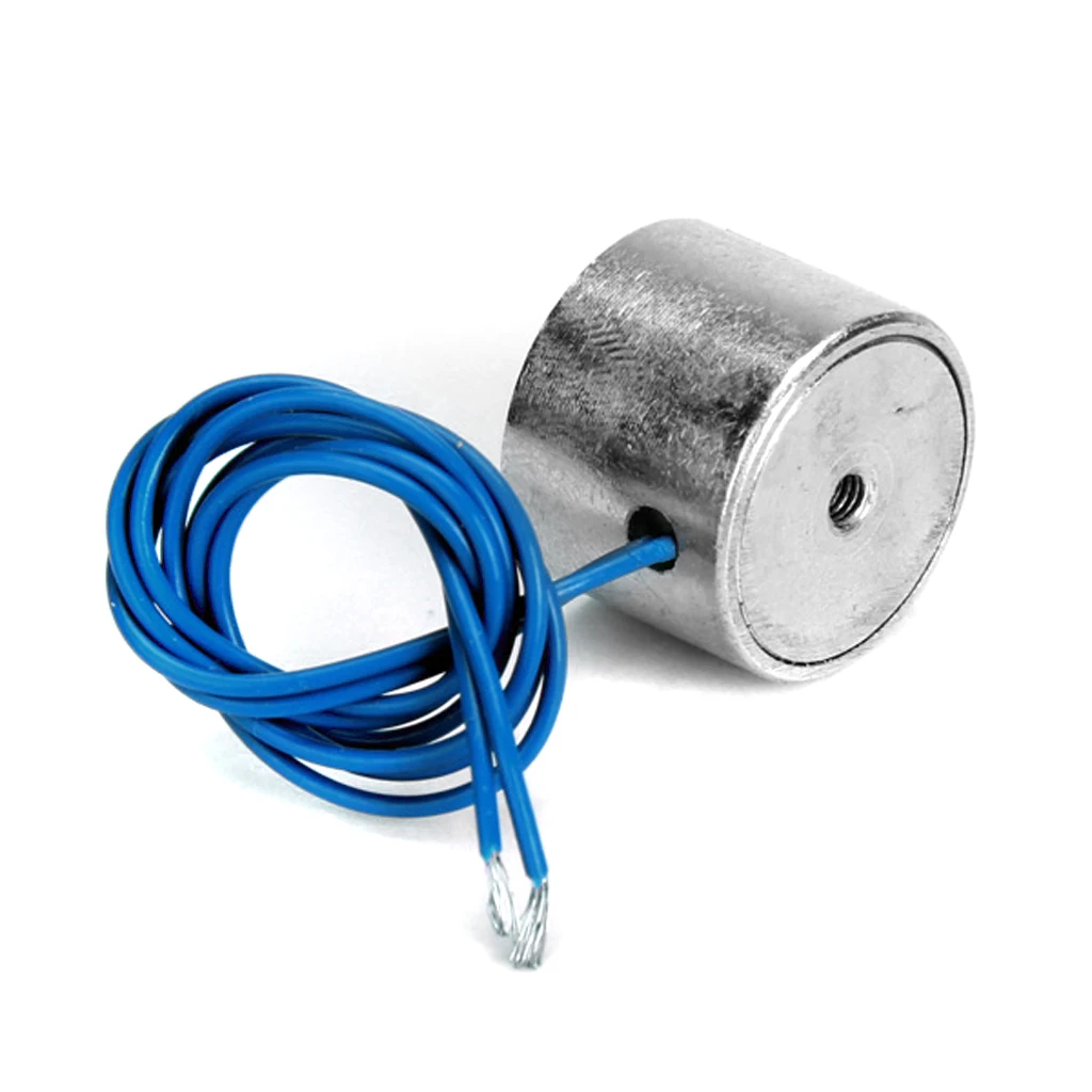 DC 12V 25N Suction Holding Sucker - Electric Magnet Solenoid Lifting Cylinder Electromagnet (2.5kg Holdign Force)