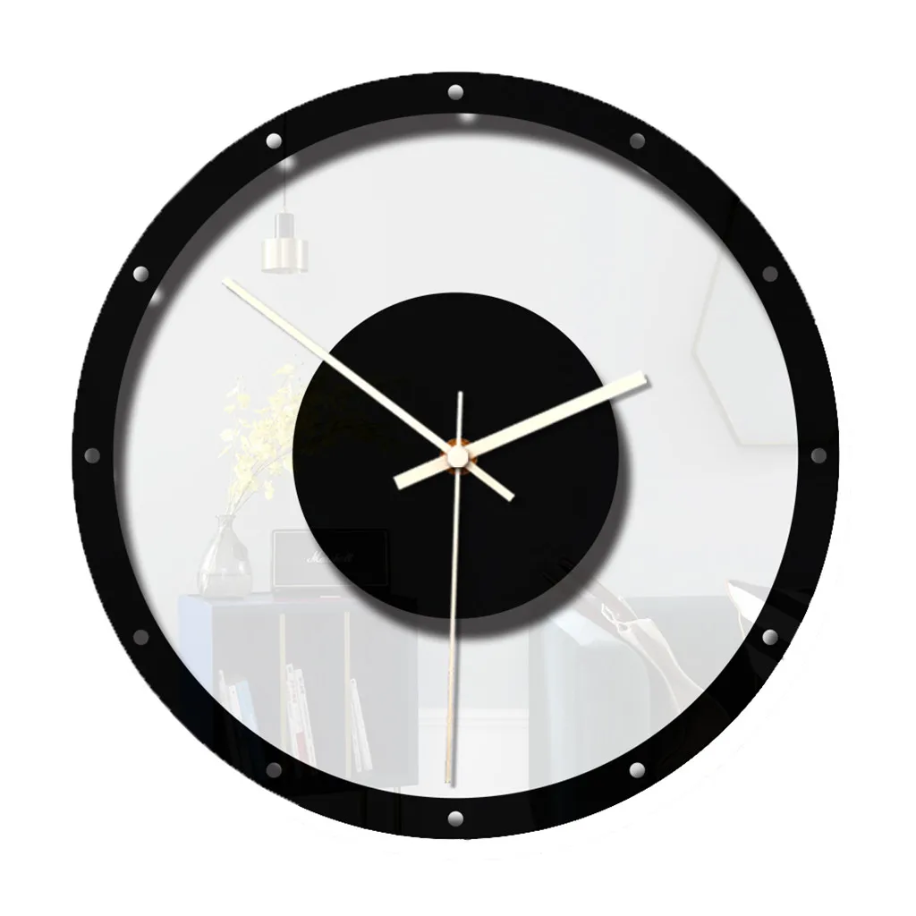 Wall Clock Modern Design Nordic Style Wall Clock Silent Transparent Acrylic Clock Home Living Room Wall Clock Modern Design Home