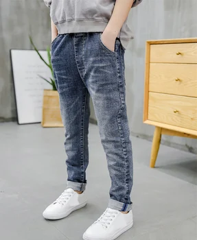

IENENS Kids Boys Clothes Fashion Jeans Classic Pants Children Denim Clothing Stertch Cowboy Pants Baby Boy Casual Trousers