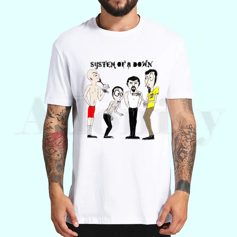 System of A Down SOAD, рок-металл, музыкальная группа, футболки, модные мужские и женские топы, футболка, короткий рукав, унисекс, футболка