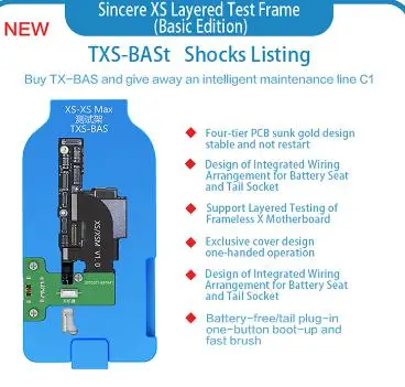 JC TX-BAS/TX-PRO/TXS-BASt материнская плата многослойная испытательная подставка для iphone x xs материнская плата тестовая батарея-бесплатный инструмент для быстрой щетки - Цвет: TXS-BAS