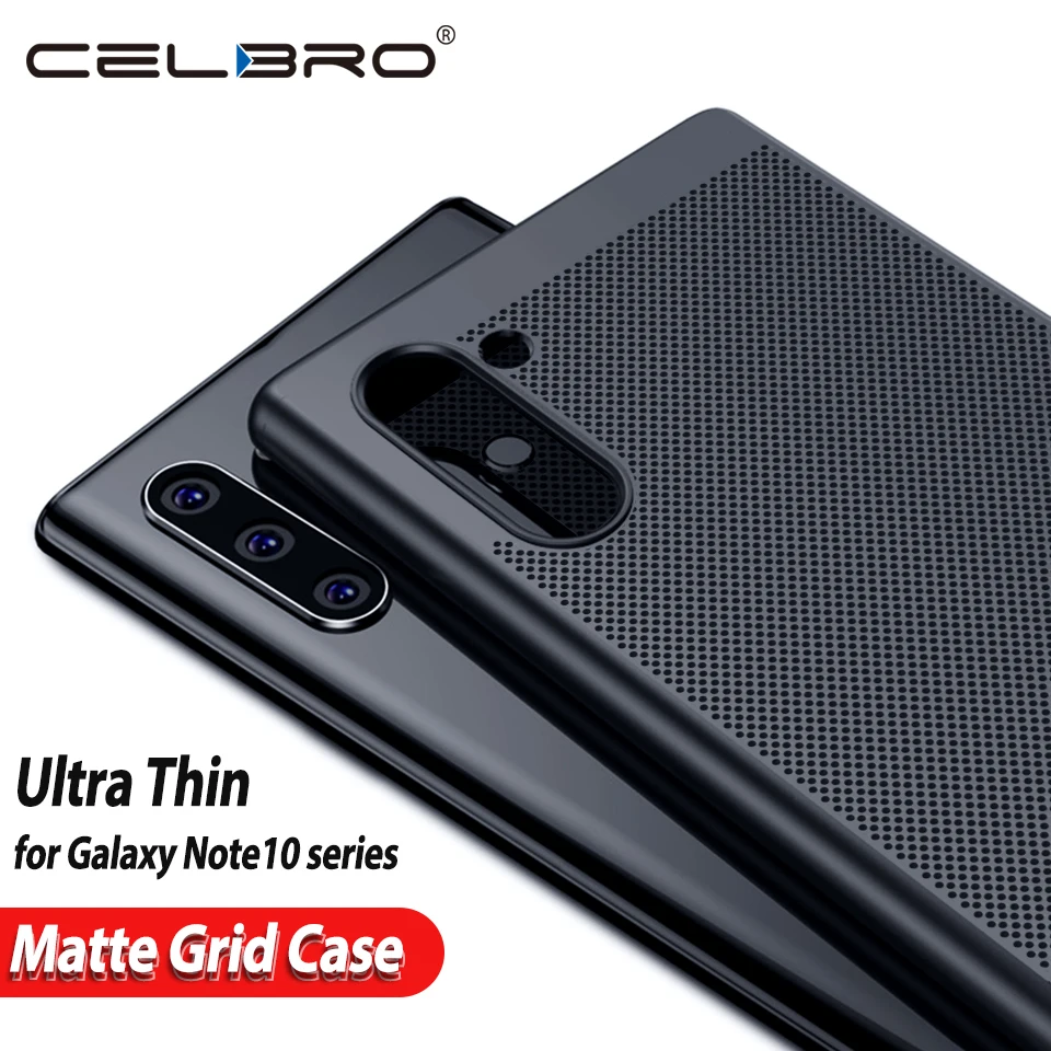 

Hard Coque Case for Samsung Galaxy Note10 Plus Cover Ultra Thin Case for Samsung Note 10 Case Cases Covers Matte Grid Back Shell