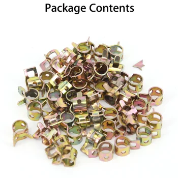 

Fuel Spring Clip for Silicone Rubber Hose Clamp Durable High Quality 50Pcs 6mm Silicone Vacuum Hose Hose Pipe Great