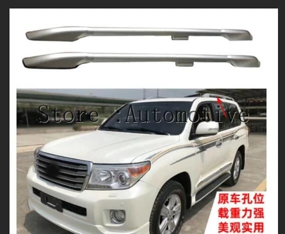 OE 루프 랙 루프 바 수하물 레일, 도요타 랜드 크루저 200 V8 LC 200 LC200 FJ200 2008-2018 실버 또는 블랙 품질 공급 업체