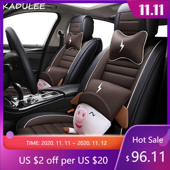 

KADULEE pu leather car seat covers For Chrysler 300C PT Cruiser Grand Voyager Sebring car styling auto accessories car Stickers