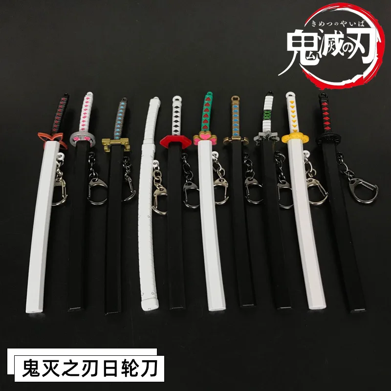 Hot Demon Slayer Sword Keychain Japan Anime Kimetsu no Yaiba Cartoon Kamado Tanjirou Blade of Ghost Weapons Props | Украшения и