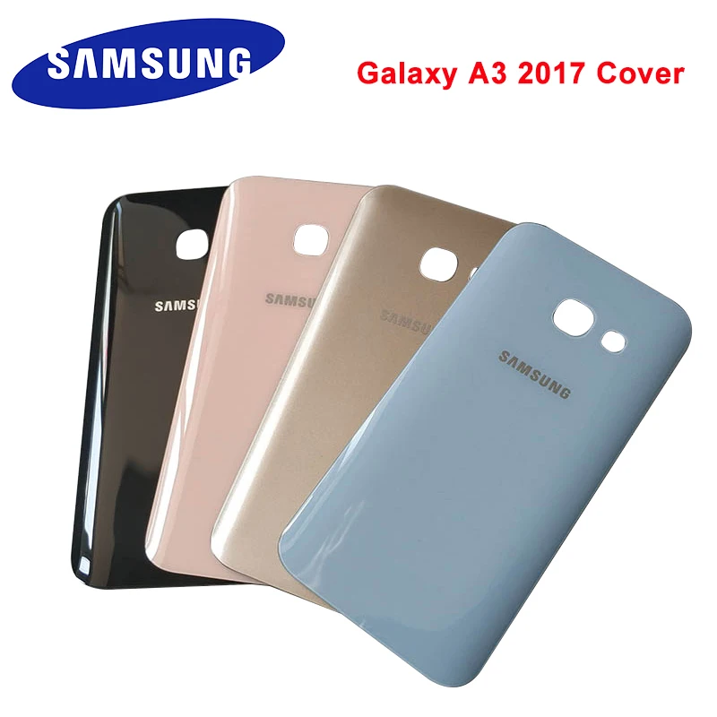 Задняя крышка батарейного отсека 3D для Samsung Galaxy A3 2017 A320 стеклянный корпус Замена