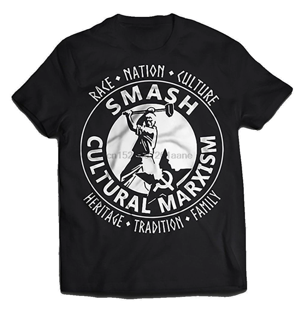 Smash cultural Marxism футболка ISD Коммунистическая анти антифа Патриот Национальный