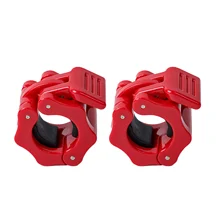 Paar von Barbell Schellen Schnellverschluss 1 Zoll Durchmesser Standard Bar Gewicht Platten Kragen Clips Gewichtheben Fitness Training