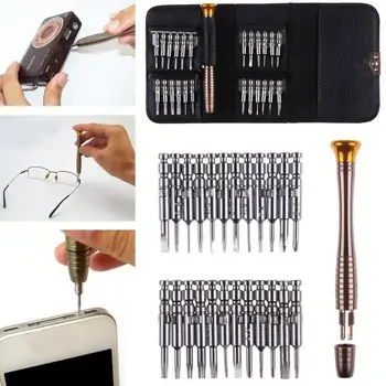 

Leather Case 25 In 1 Torx Screwdriver Set Mobile Phone Repair Tool Kit Multitool Hand Tools For Iphone Watch Tablet PC 2019 New