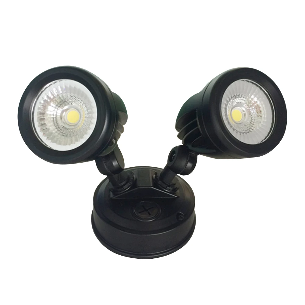 

Wall Waterproof Street Twin Aluminum Outdoor Security Double Head Corridor Patio LED Floodlight Adjustable Garage Landscape