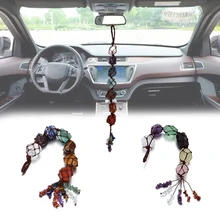 7 Чакра натуральный камень автомобиль подвесной оконный орнамент духовная медитация украшение дома авто аксессуары для интерьера