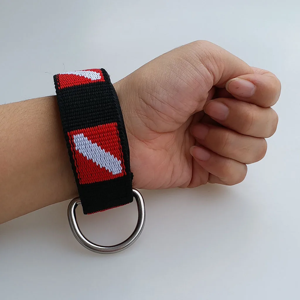 Scuba Diving Wirst Lanyard Strap & D Ring for Securing Underwater Camera Lights and other Gear Equipment Scuba Diving Wirst Lanyard Strap & D Ring for Securing Underwater Camera Lights and other Gear Equipment