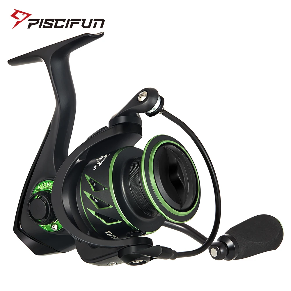 Piscifun Viper X Spinning Fishing Reel 4-15KG Max Drag  5.2:1/6.2:1 High Speed 10+1BB Smooth and Fast Ultra-Light Fishing Reels piscifun alloy m aliuminum frame baitcasting reel 12 magnets braking 10kg 22lb max drag 8 1 bearings saltwater casting reel